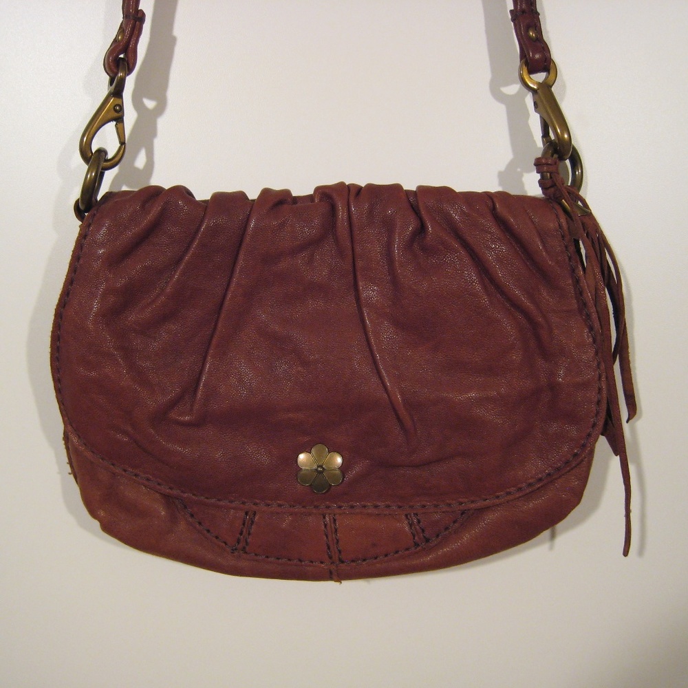 Lucky Brand Hope Whiskey Leather Crossbody